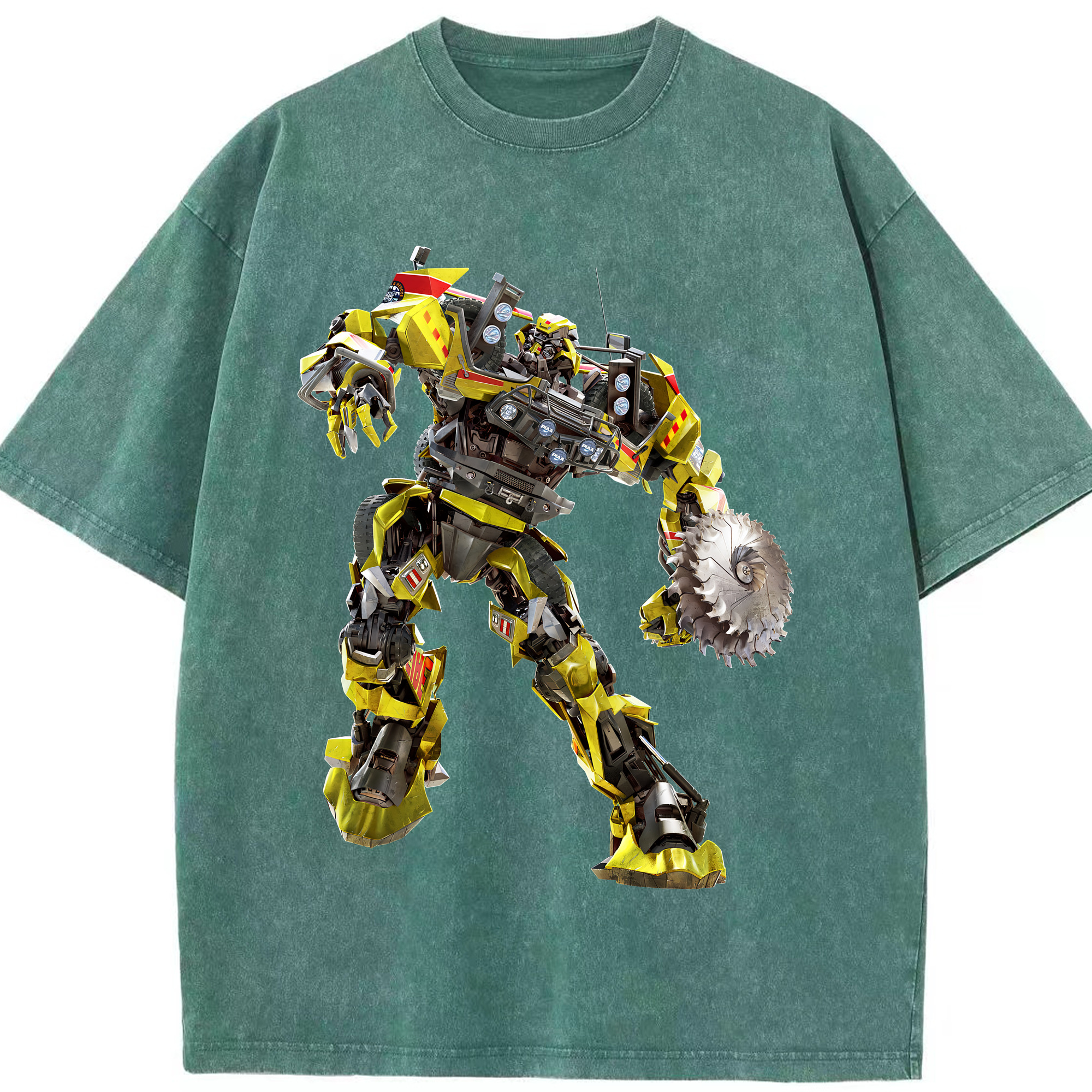 （画像用） Transformers トランスフォーマー 綿100% ヴィンテージ風 半袖Tシャツ（フロントプリント）